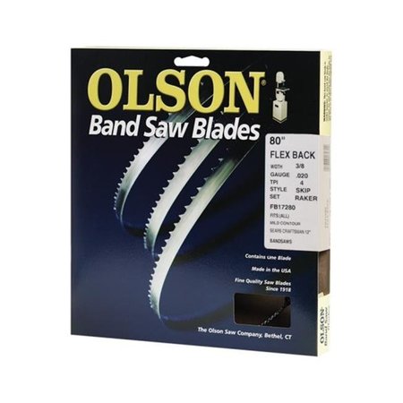 Olson Saw WB58280DB 0.38 x 80 in. Band Saw Blade -  2033793